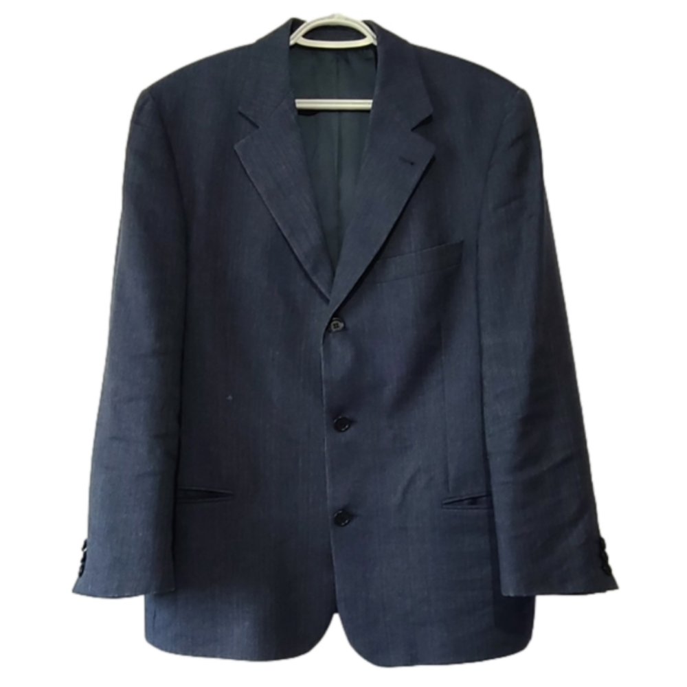 Boss Hugo Boss Einstein navy blue mohair linen & virgin wool blend blazer
